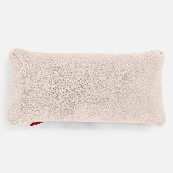 Riesen Kissen 40 x 80cm - Teddy Kunstfell Creme 01