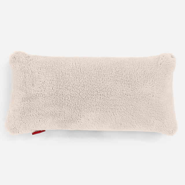 Riesen Kissen 40 x 80cm - Teddy Kunstfell Creme 01