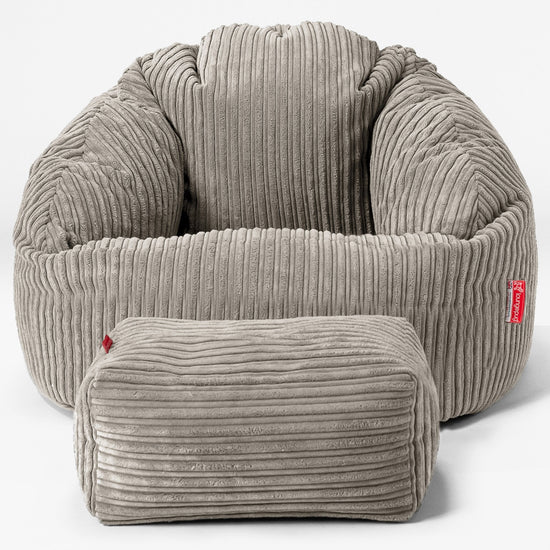 Bubble Sitzsack Sessel - Cord Nerzfarben 02