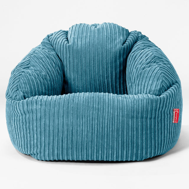 Bubble Sitzsack Sessel - Cord Türkis 01