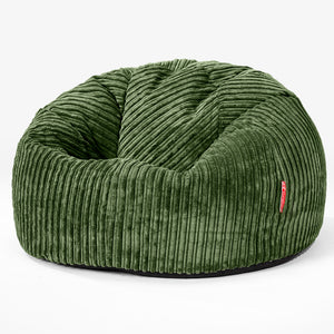 Klassischer Sitzsack Sessel - Cord Nadelwaldgrün
