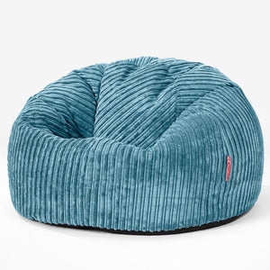 Klassischer Sitzsack Sessel - Cord Türkis