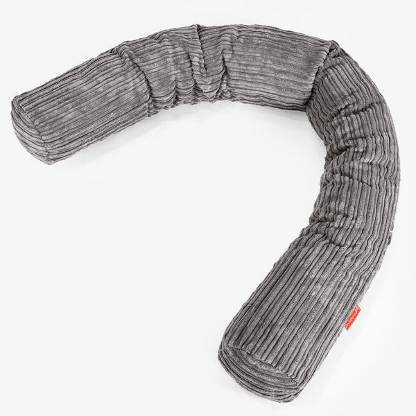 Seitenschläferkissen, CloudSac Latexflocken-Mischung - Cord Schiefergrau 01