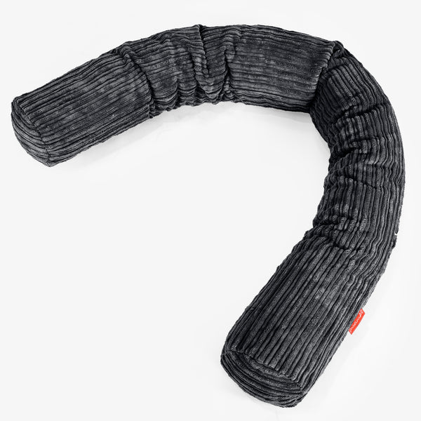 Seitenschläferkissen, CloudSac Latexflocken-Mischung - Cord Schwarz 01