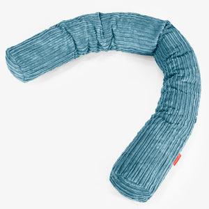 Seitenschläferkissen XXL - Cord Türkis