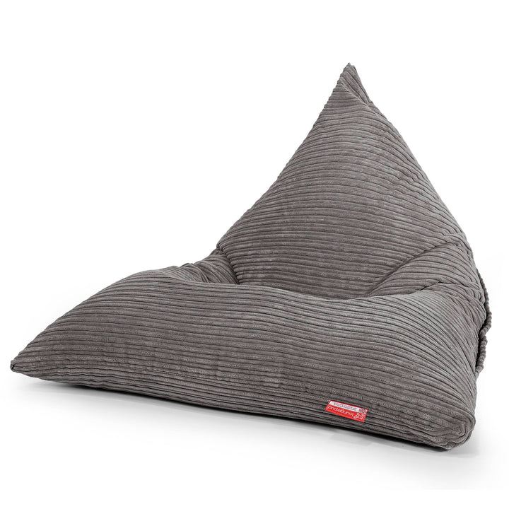 Sitzsack XXL Gaming - Cord Schiefergrau 01