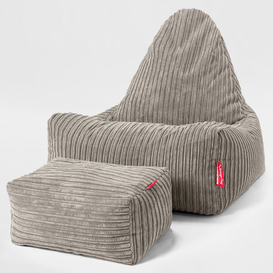 Skandi-Lounge Sitzsack - Cord Nerzfarben 02