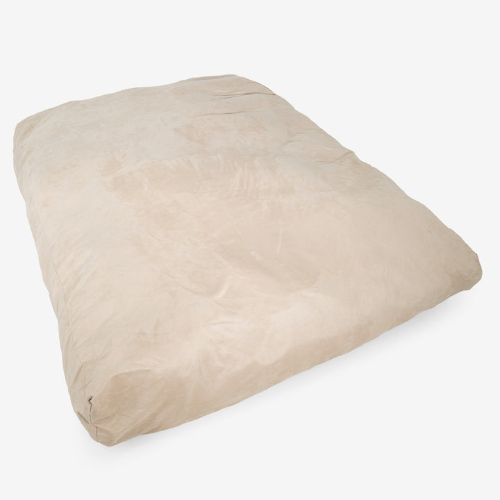 Das Sitzsackbett - Cord Graphitgrau 02