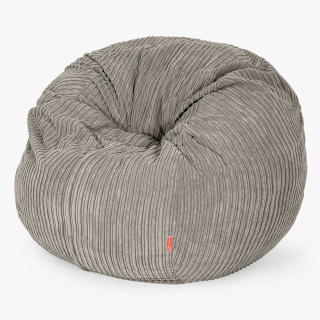 Das Sitzsackbett - Cord Nerzfarben 01