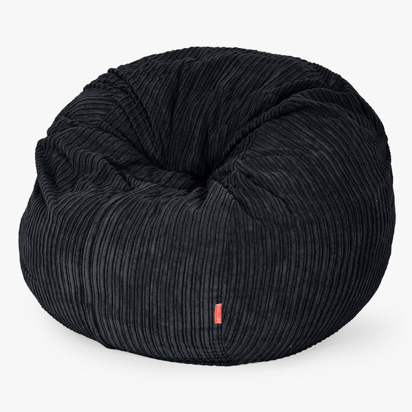 Das Sitzsackbett - Cord Schwarz 01