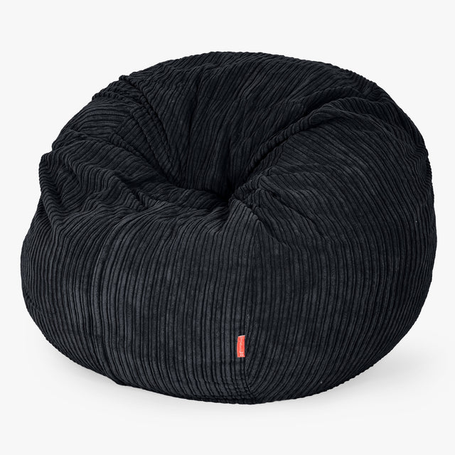 Das Sitzsackbett - Cord Schwarz 01