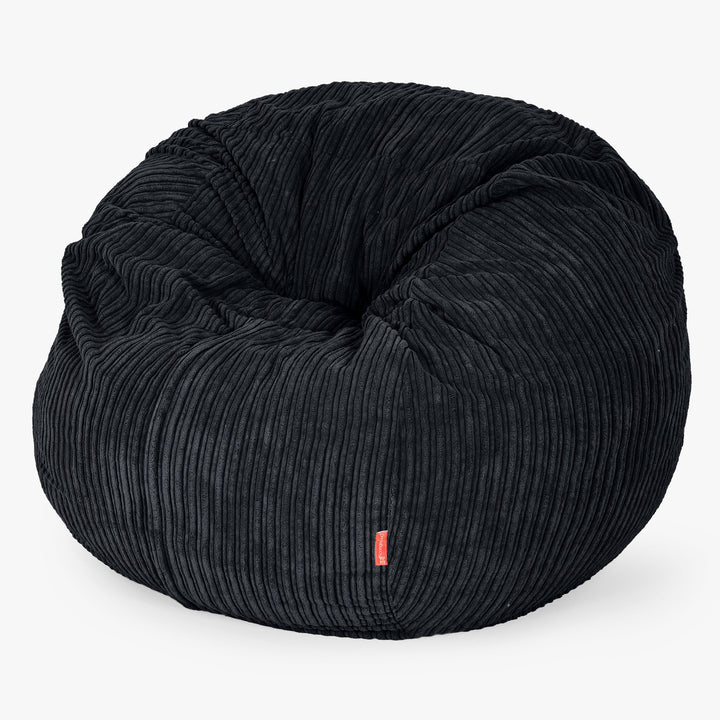 Das Sitzsackbett - Cord Schwarz 01