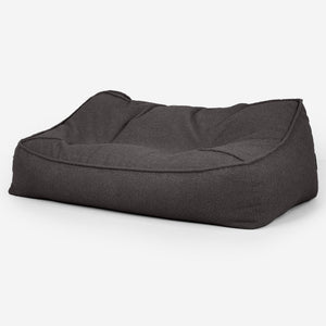 Das Slouchy Sitzsack Sofa - Bouclé Graphitgrau
