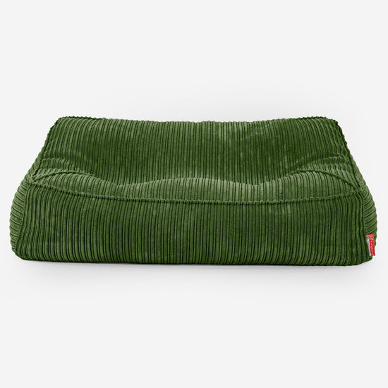 Das Slouchy Sitzsack Sofa - Cord Nadelwaldgrün 01