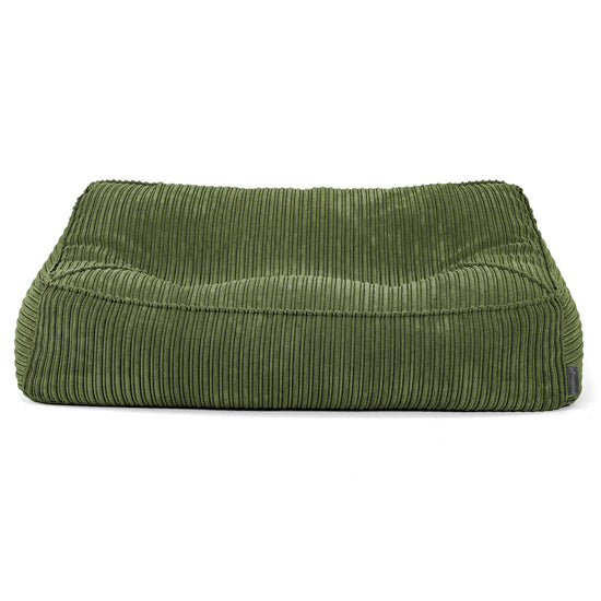Das Slouchy Sitzsack Sofa - Cord Nadelwaldgrün 03