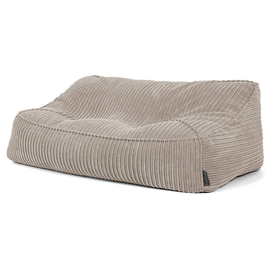 Das Slouchy Sitzsack Sofa - Cord Nerzfarben 02