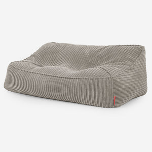Das Slouchy Sitzsack Sofa - Cord Nerzfarben