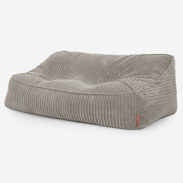 Das Slouchy Sitzsack Sofa - Cord Nerzfarben 03