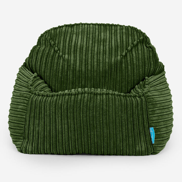 Der Slouchy Kinder Sitzsack 2-6 Jahre - Cord Nadelwaldgrün_02