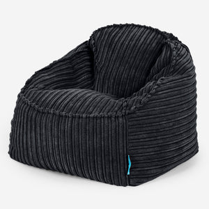 Der Slouchy Kinder Sitzsack 2-6 Jahre - Cord Schwarz
