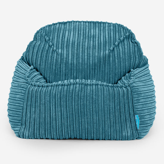 Der Slouchy Kinder Sitzsack 2-6 Jahre - Cord Türkis_02