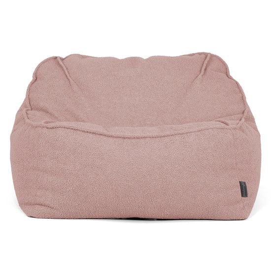 Der Slouchy Sitzsack Sessel - Bouclé Pink_01