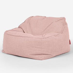Der Slouchy Sitzsack Sessel - Bouclé Pink