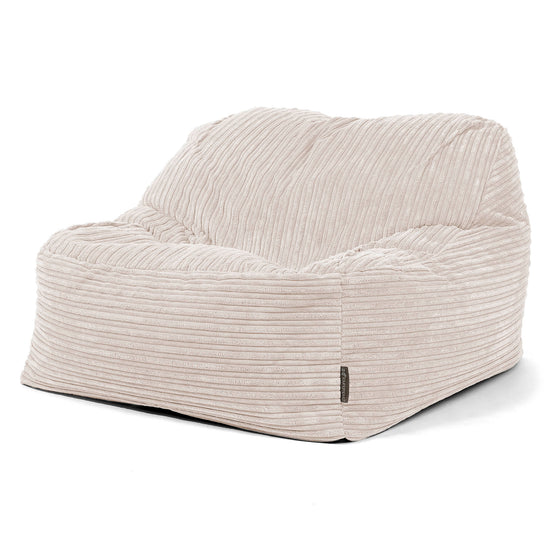Der Slouchy Sitzsack Sessel - Cord Elfenbein 03