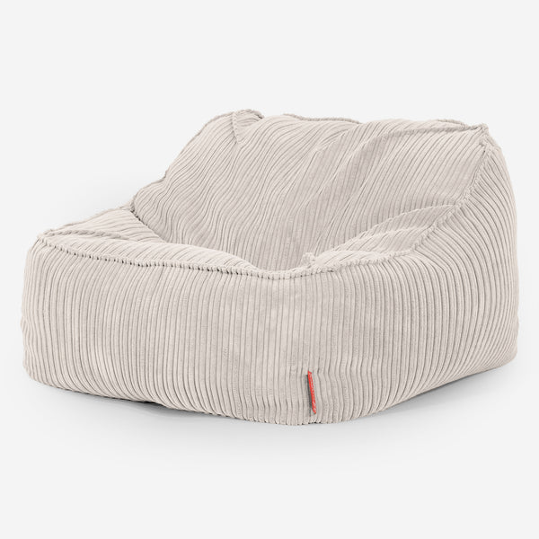 Der Slouchy Sitzsack Sessel - Cord Elfenbein 03