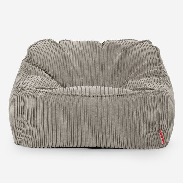 Der Slouchy Sitzsack Sessel - Cord Nerzfarben 01