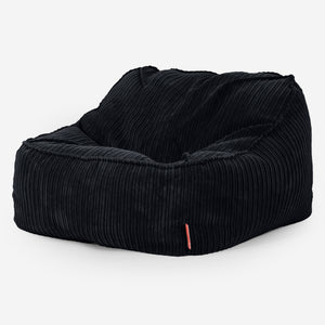 Der Slouchy Sitzsack Sessel - Cord Schwarz