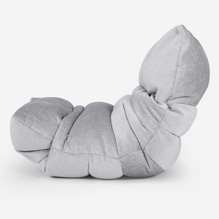 Eva Lounge Sitzsack - Chenille Grau 02