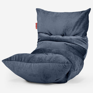 Eva Lounge Sitzsack - Chenille Marineblau