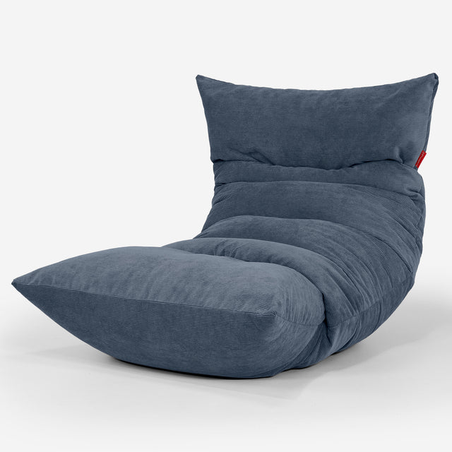 Eva Lounge Sitzsack - Feincord Marineblau 01