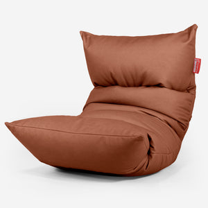 Eva Lounge Sitzsack - Veganes Leder Kastanienbraun