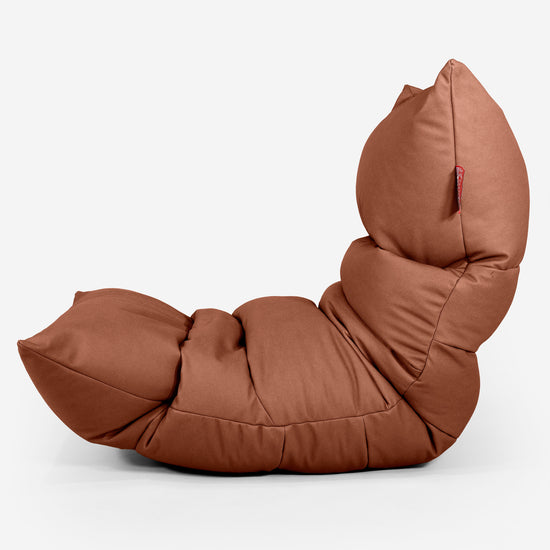 Eva Lounge Sitzsack - Veganes Leder Kastanienbraun 02