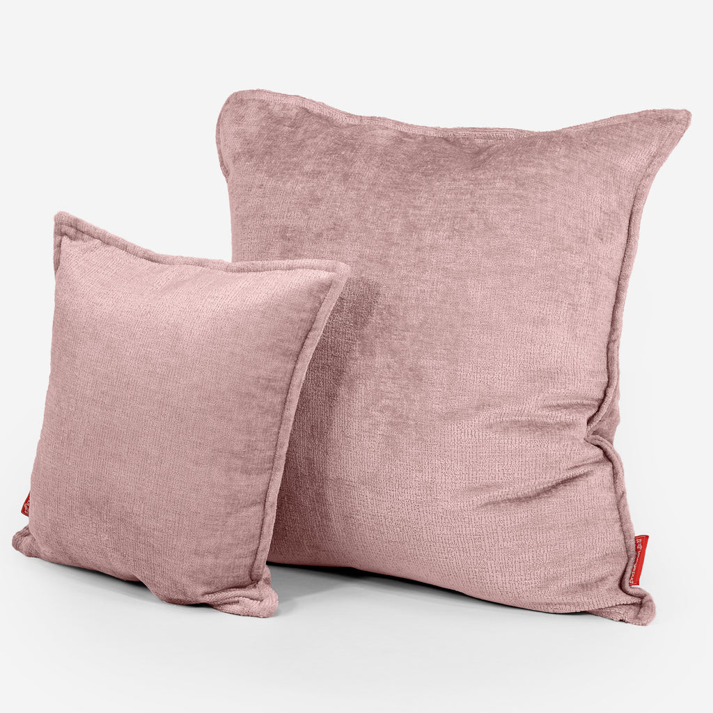 Extra Große Dekokissen / Sofa Kissenbezug 70 x 70cm - Chenille Pink 02