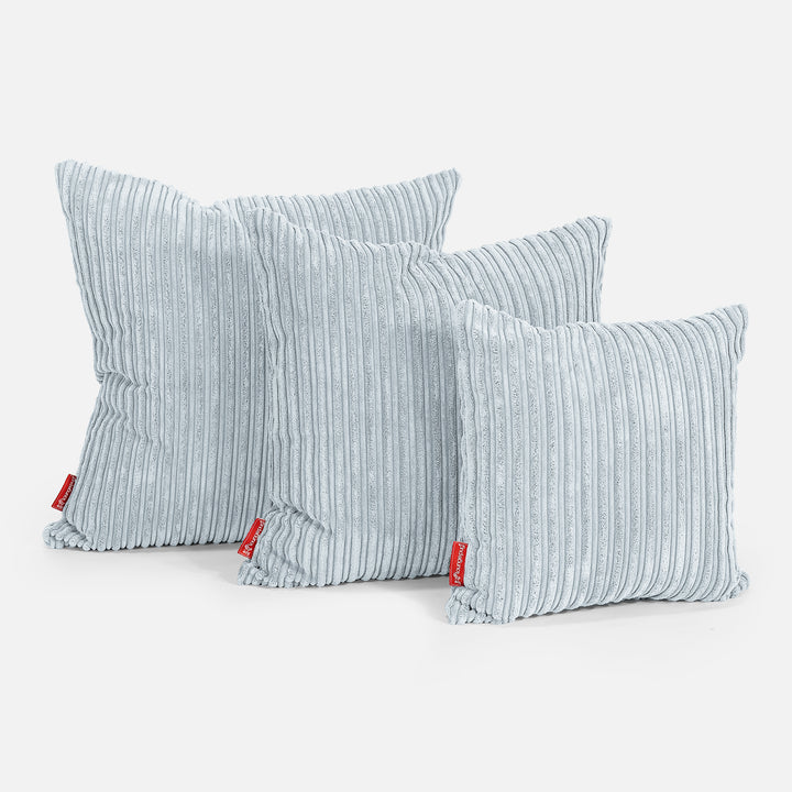 Extra Große Kissen 70 x 70cm - Cord Baby Blau 02