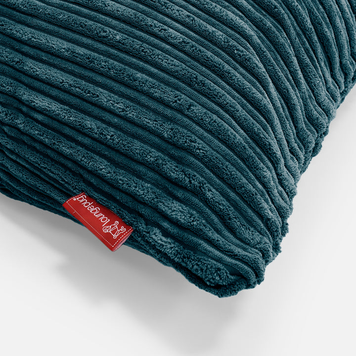 Extra Große Kissen 70 x 70cm - Cord Blaugrün 03