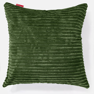 Extra Große Dekokissen / Sofa Kissenbezug 70 x 70cm - Cord Nadelwaldgrün