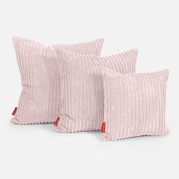 Extra Große Kissen 70 x 70cm - Cord Rosa 02