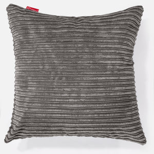 Extra Große Dekokissen / Sofa Kissenbezug 70 x 70cm - Cord Graphitgrau