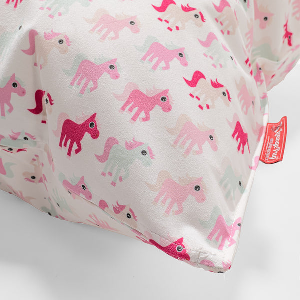 Extra Große Dekokissen / Sofa Kissenbezug 70 x 70cm - Druck Kleines Pony Fabric Close-up Image