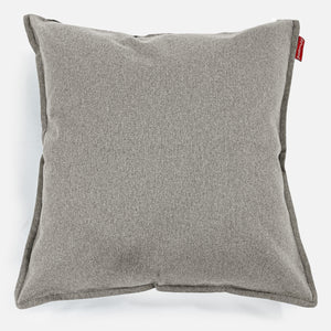 Extra Große Dekokissen / Sofa Kissenbezug 70 x 70cm - Interalli Wolle Silber