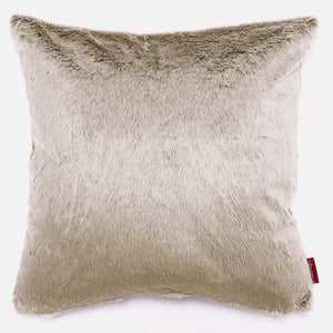 Extra Große Dekokissen / Sofa Kissenbezug 70 x 70cm - Kaninchen Kunstfell Goldbraun