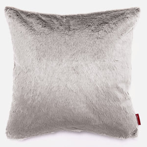 Extra Große Dekokissen / Sofa Kissenbezug 70 x 70cm - Kaninchen Kunstfell Hellgrau