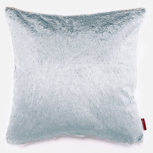 Extra Große Dekokissen / Sofa Kissenbezug 70 x 70cm - Kaninchen Kunstfell Pastellblau