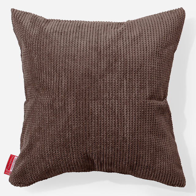 Extra Große Kissen 70 x 70cm - Pom-Pom Schoko 01