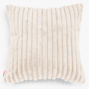 Extra Große Dekokissen / Sofa Kissenbezug 70 x 70cm - Ultra Plüsch Cord Creme