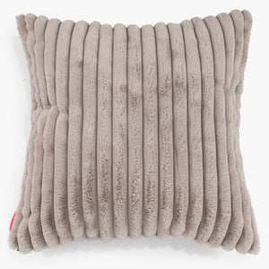 Extra Große Dekokissen / Sofa Kissenbezug 70 x 70cm - Ultra Plüsch Cord Nerzfarben
